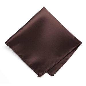 Brown Solid Color Pocket Square
