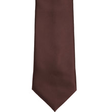 Load image into Gallery viewer, Front view brown solid tie