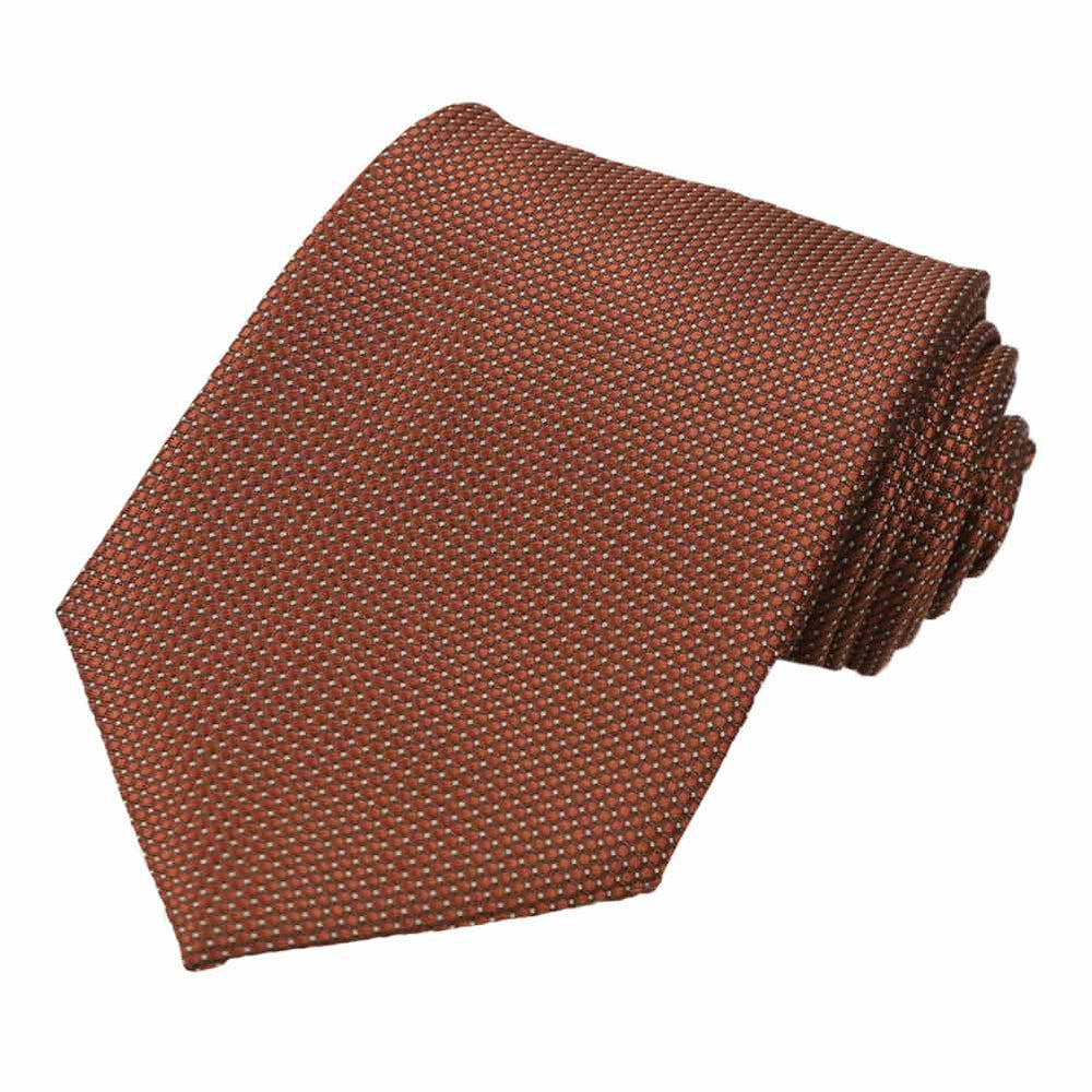 Brown Arcadia Geometric Necktie