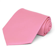 Load image into Gallery viewer, Bubblegum Pink Extra Long Solid Color Necktie