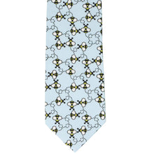 Load image into Gallery viewer, Front view buzzing bumblebee pattern tie