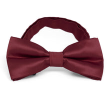 Load image into Gallery viewer, Burgundy Band Collar Bow Tie