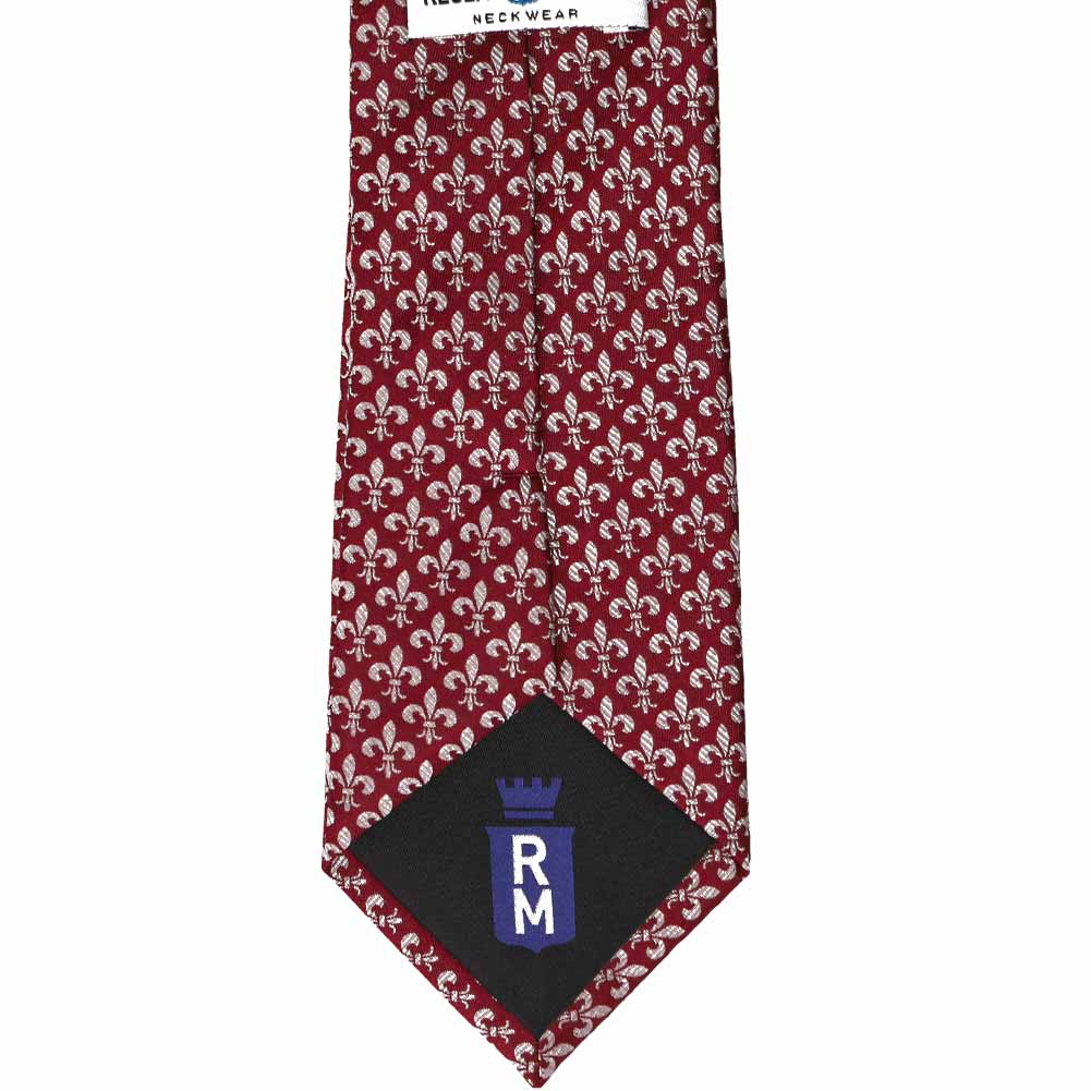 Cravate Ancienne Soie Burgundy New – Motif Vin, Modèle 2594