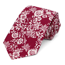Load image into Gallery viewer, Coronado Floral Cotton Narrow Necktie