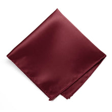 Load image into Gallery viewer, Burgundy Solid Color Pocket Square