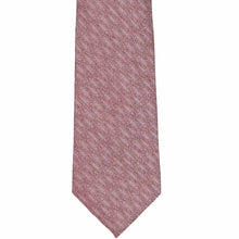 Load image into Gallery viewer, Burgundy zig zag pattern tie, front flat view