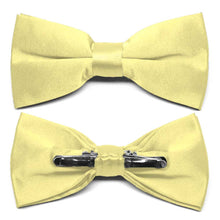 Load image into Gallery viewer, Butter Yellow Clip-On Bow Tie