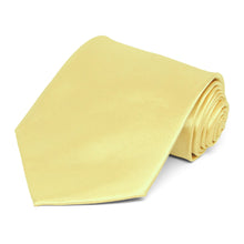 Load image into Gallery viewer, Butter Yellow Extra Long Solid Color Necktie