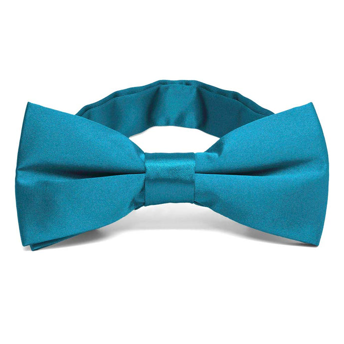 Caribbean Blue Band Collar Bow Tie