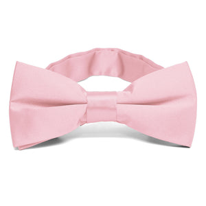 Carnation Pink Band Collar Bow Tie