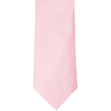 Load image into Gallery viewer, The front of a carnation pink solid tie, laid out flat