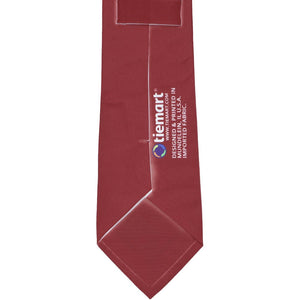 Back view of a burgundy men's novelty tie