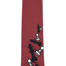 Load image into Gallery viewer, Close up view of a men&#39;s chess themed novelty tie