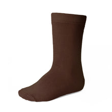 Load image into Gallery viewer, Boys&#39; brown crew socks