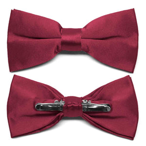 Claret Clip-On Bow Tie