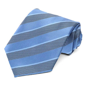 Cornflower Lancer Striped Necktie