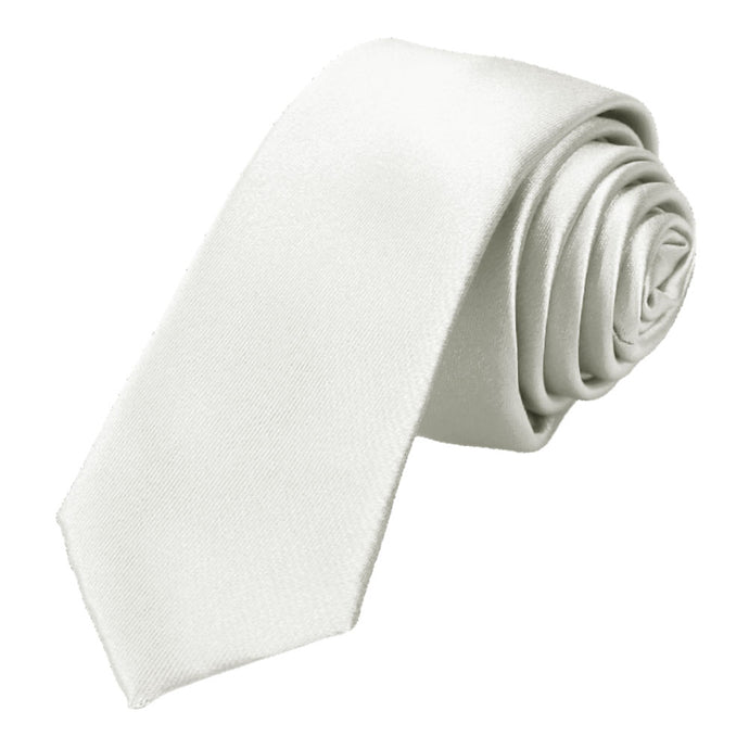 Cream Skinny Necktie, 2
