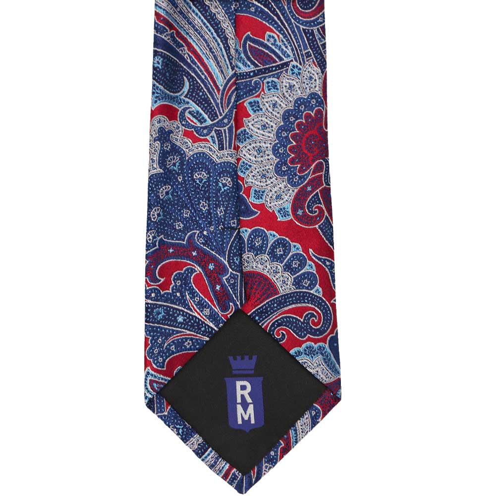Crimson Paisley Silk Necktie | Shop at TieMart – TieMart, Inc.