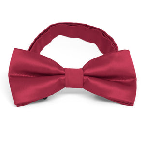 Crimson Red Band Collar Bow Tie