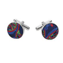 Load image into Gallery viewer, Large view of men&#39;s fabric cufflinks