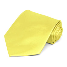 Load image into Gallery viewer, Daffodil Yellow Extra Long Solid Color Necktie