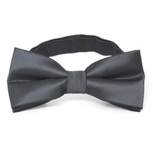 Load image into Gallery viewer, Dark Gray Band Collar Bow Tie