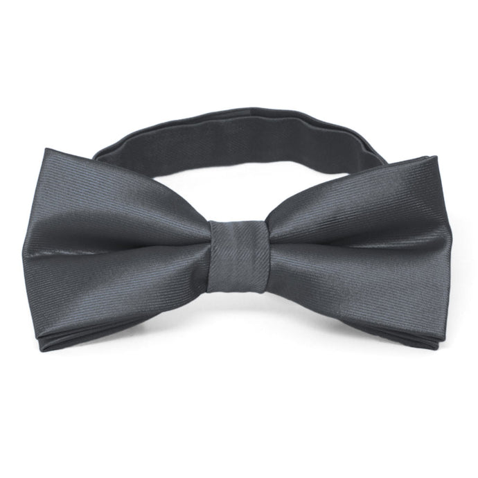 Dark Gray Band Collar Bow Tie