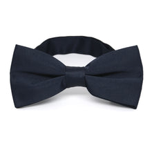 Load image into Gallery viewer, Dark Navy Blue Band Collar Bow Tie