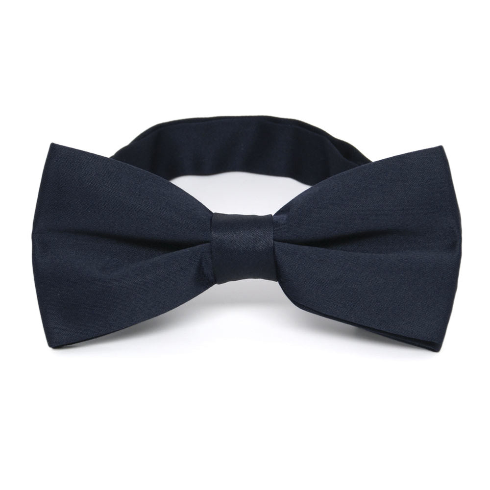 Dark Navy Blue Band Collar Bow Tie