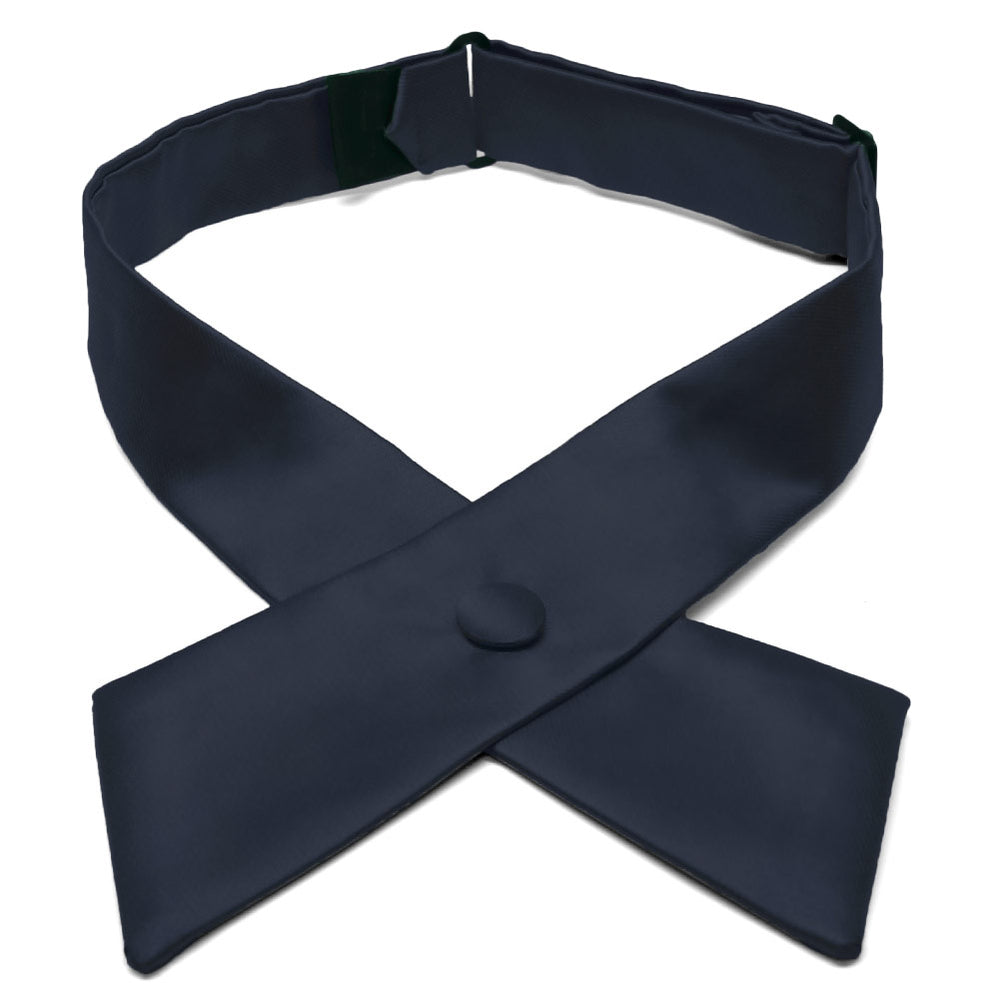 Dark Navy Blue Crossover Tie