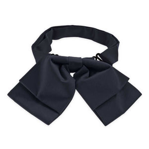 Dark Navy Blue Floppy Bow Tie