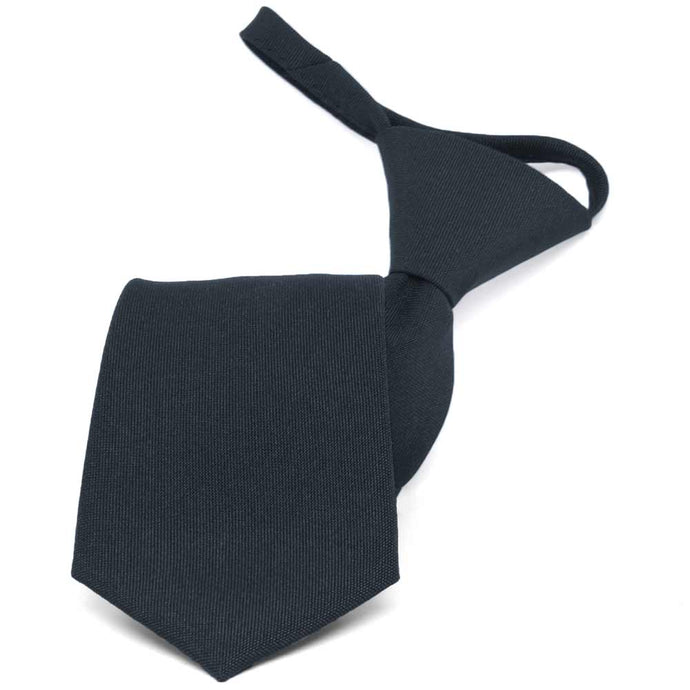 Dark Navy Zipper Uniform Tie