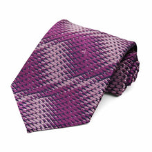 Load image into Gallery viewer, Dark Orchid Downey Geometric Necktie
