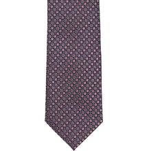 Load image into Gallery viewer, Front view of a dark pink square pattern tie
