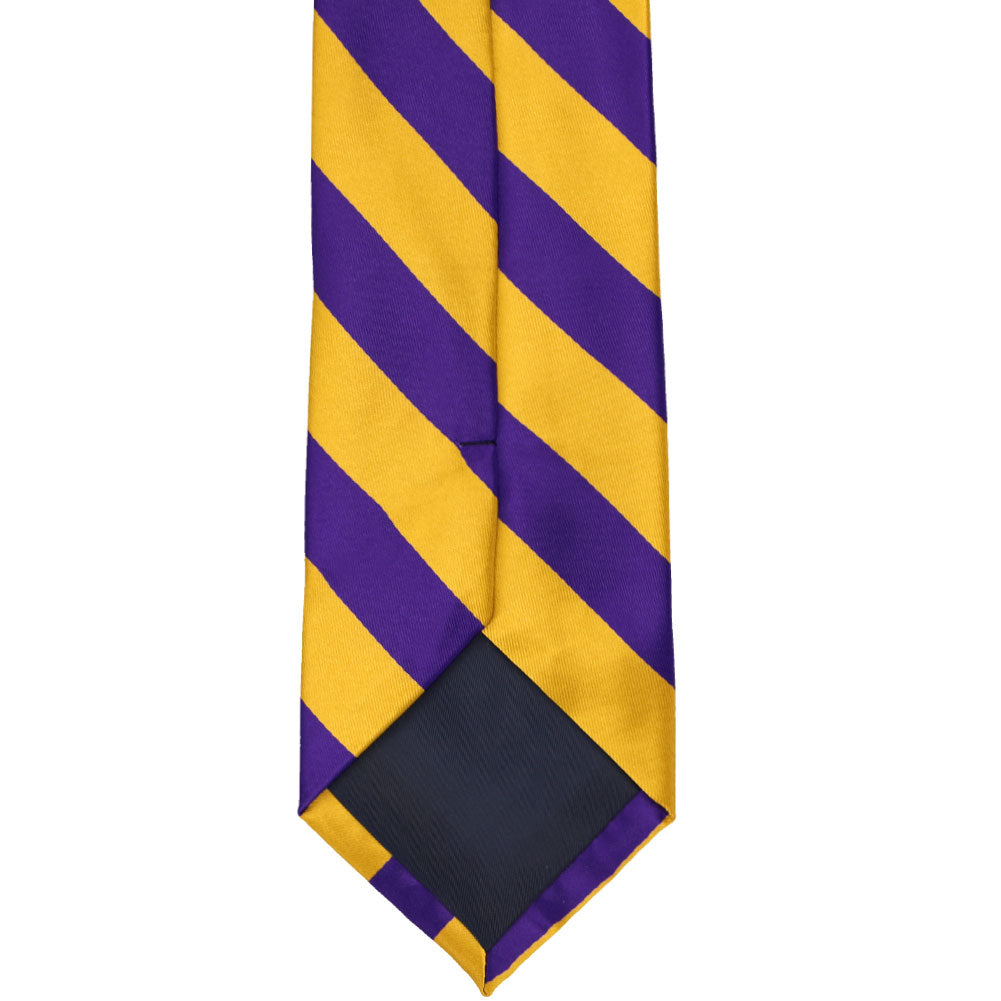 Cravate Clericci Pour Homme - Violet Et Jaune, Motif Géométrique, Polyester, Neuve
