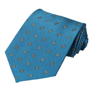 Caribbean Blue Willoughby Dotted Necktie