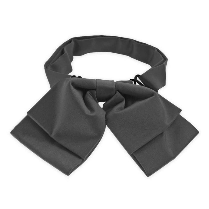 Deep Gray Floppy Bow Tie