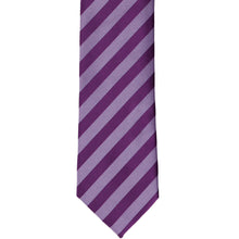 Load image into Gallery viewer, Front view wisteria striped tie