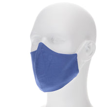 Load image into Gallery viewer, Vintage Blue face mask on a mannequin with filter pocket