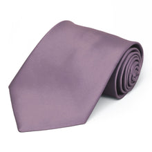 Load image into Gallery viewer, Dusty Lilac Premium Extra Long Solid Color Necktie