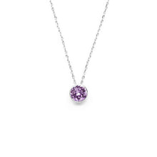 Load image into Gallery viewer, English Lavender Round Crystal Necklace
