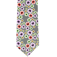 Load image into Gallery viewer, Front view of a colorful eyeball necktie