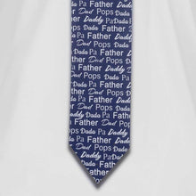 Load image into Gallery viewer, closeup of  father tie printed 