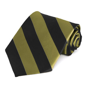Fern and Black Striped Tie