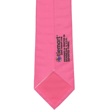 Load image into Gallery viewer, The back of a hot pink tie from a novelty tie design