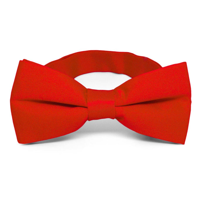 Fire Engine Red Band Collar Bow Tie