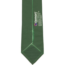 Load image into Gallery viewer, Back flat view of a dark green novelty frog tie