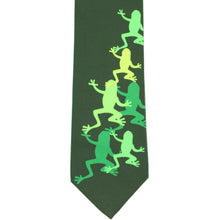 Load image into Gallery viewer, Flat view of a men&#39;s novelty frog necktie