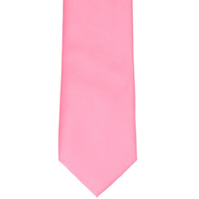 Load image into Gallery viewer, Front view solid pink tie