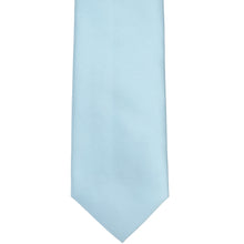 Load image into Gallery viewer, Front bottom view powder blue solid tie
